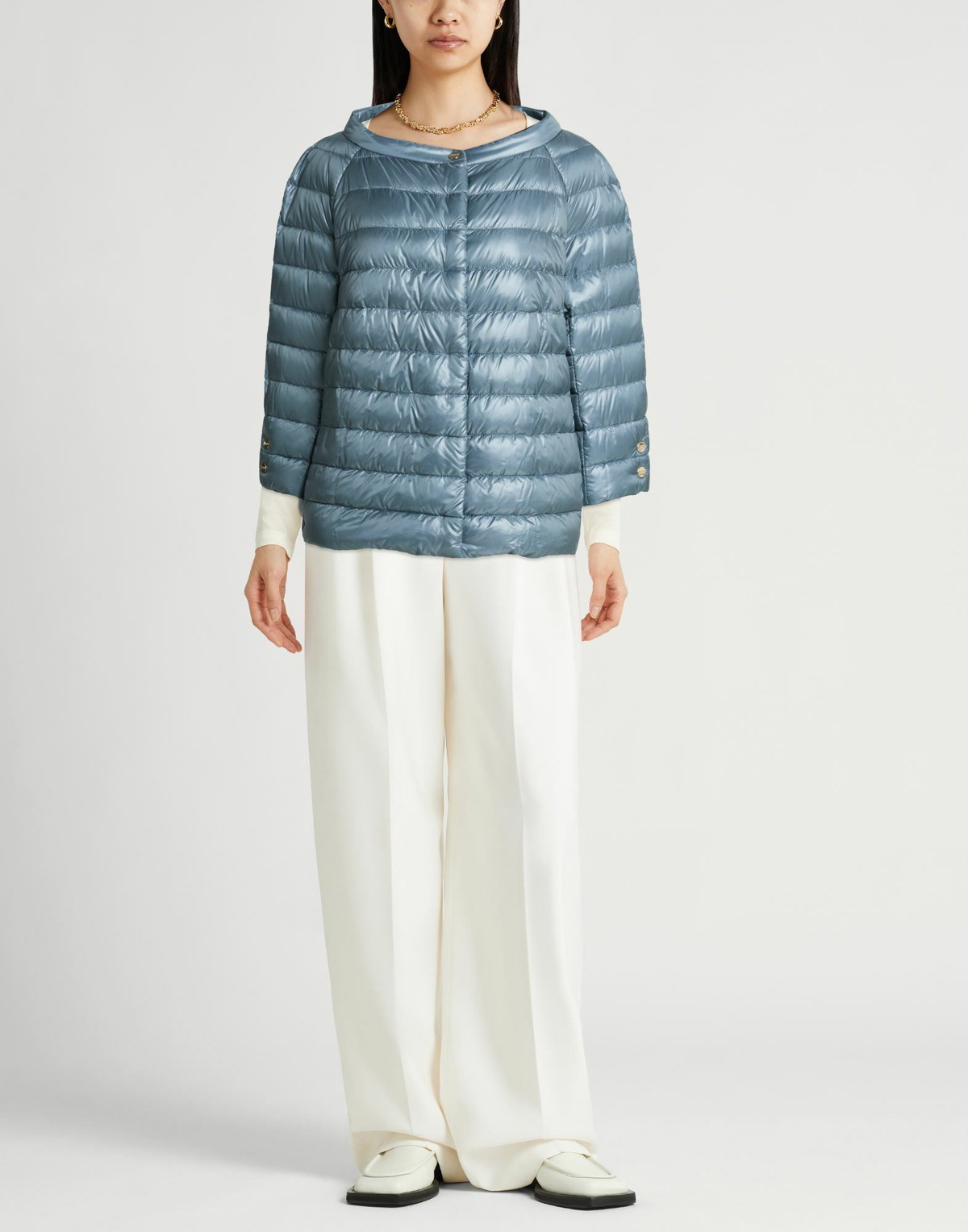 Herno Iconico Womens Puffer Light in Blue