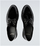 Saint Laurent - Teddy velvet and leather Derby shoes