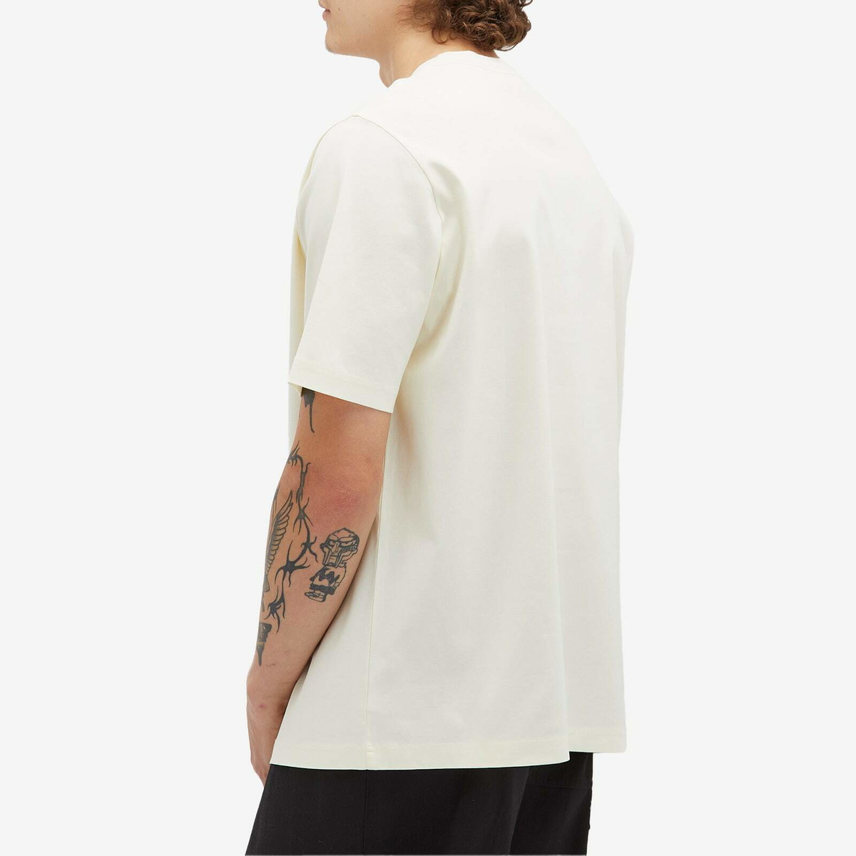 Lanvin Men's QIXI Heart T-Shirt in Optic White Lanvin
