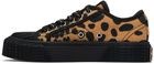 Marc Jacobs Tan & Black 'The Printed Canvas' Sneakers