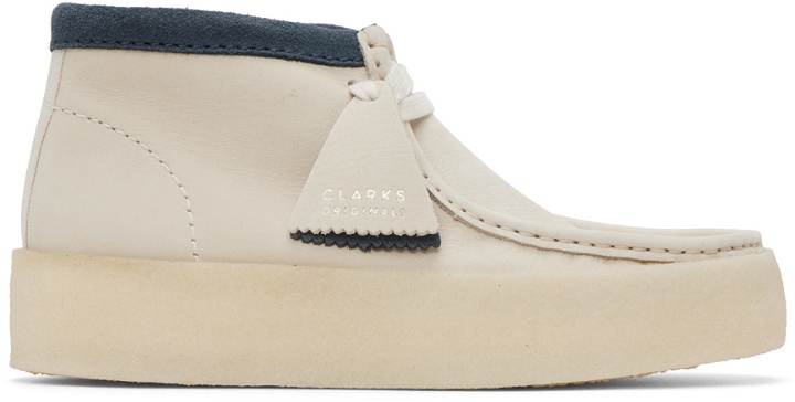 Photo: Clarks Originals White Wallabee Cup Desert Boots