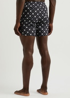 Rhude Printed Shell Swim Shorts Black And White