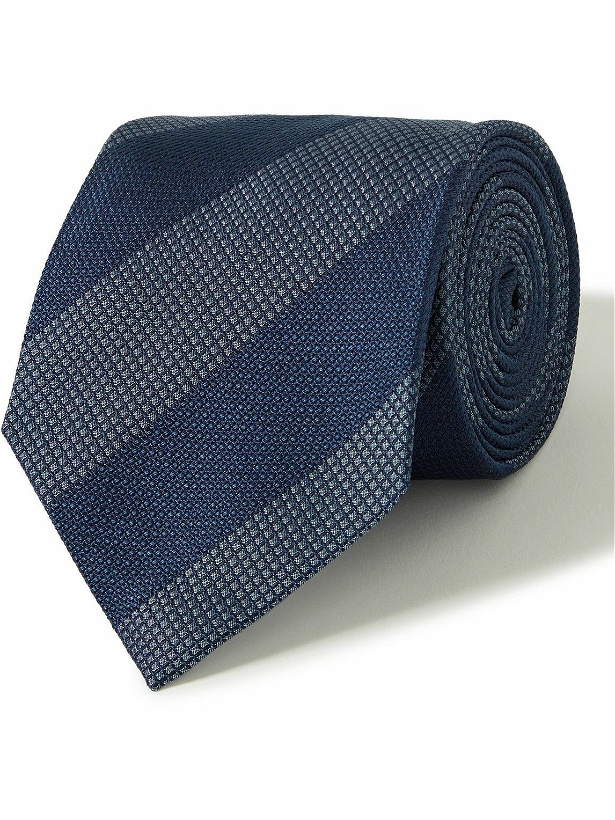 Photo: TOM FORD - 8.5cm Striped Silk-Jacquard Tie