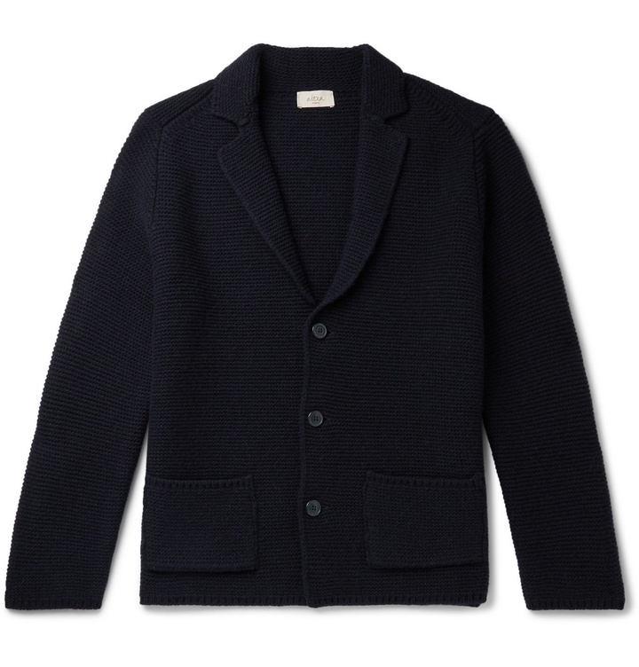 Photo: Altea - Virgin Wool Cardigan - Blue