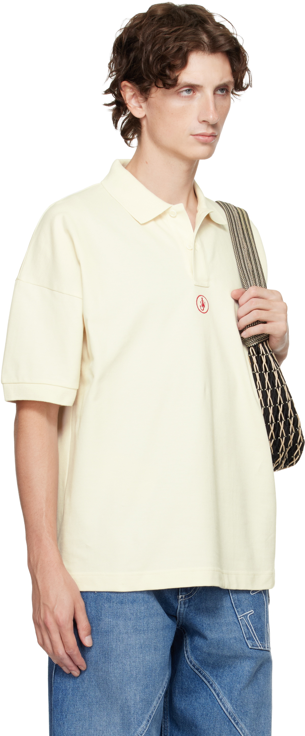 JW Anderson Off-White Anchor Embroidery Polo