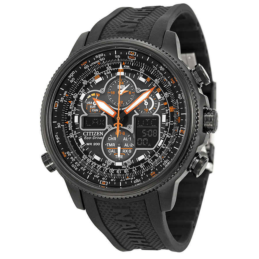 Citizen Promaster Navihawk A-T Eco Drive Black Dial Mens Watch JY8035-04E