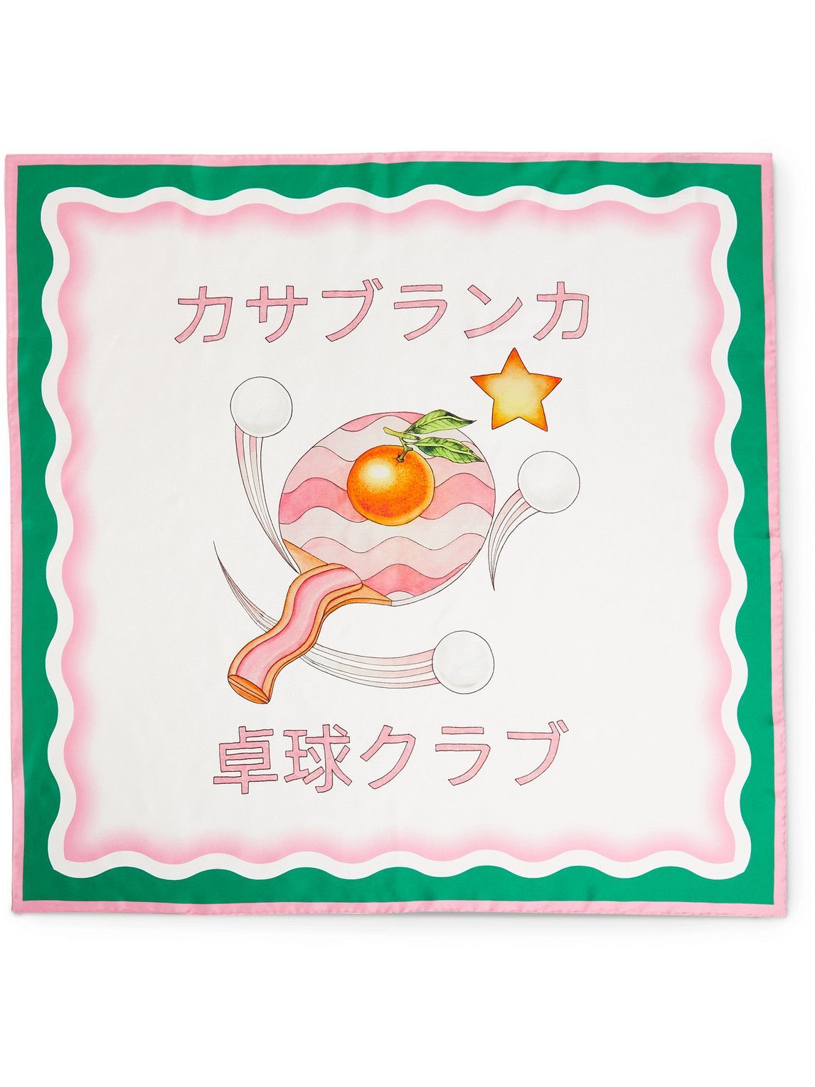 Casablanca - Printed Silk-Twill Scarf Casablanca