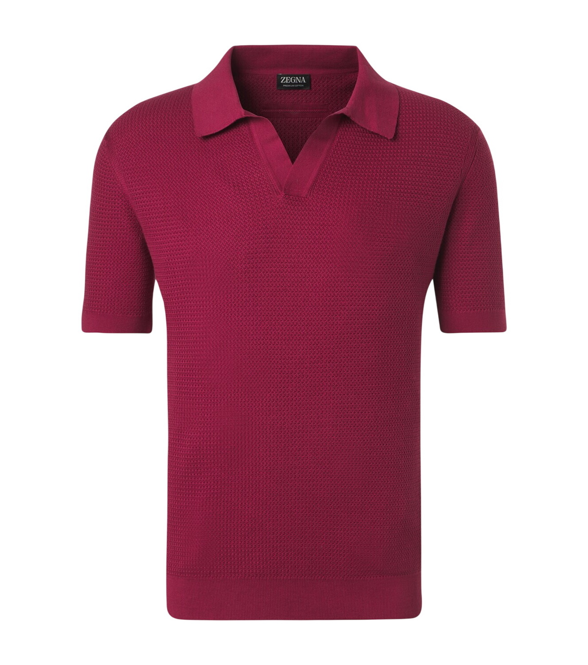 Zegna プレミアムコットン ポロシャツ XS Navy Blue Premium Cotton Polo Shirt SS26 30059708 | Zegna US