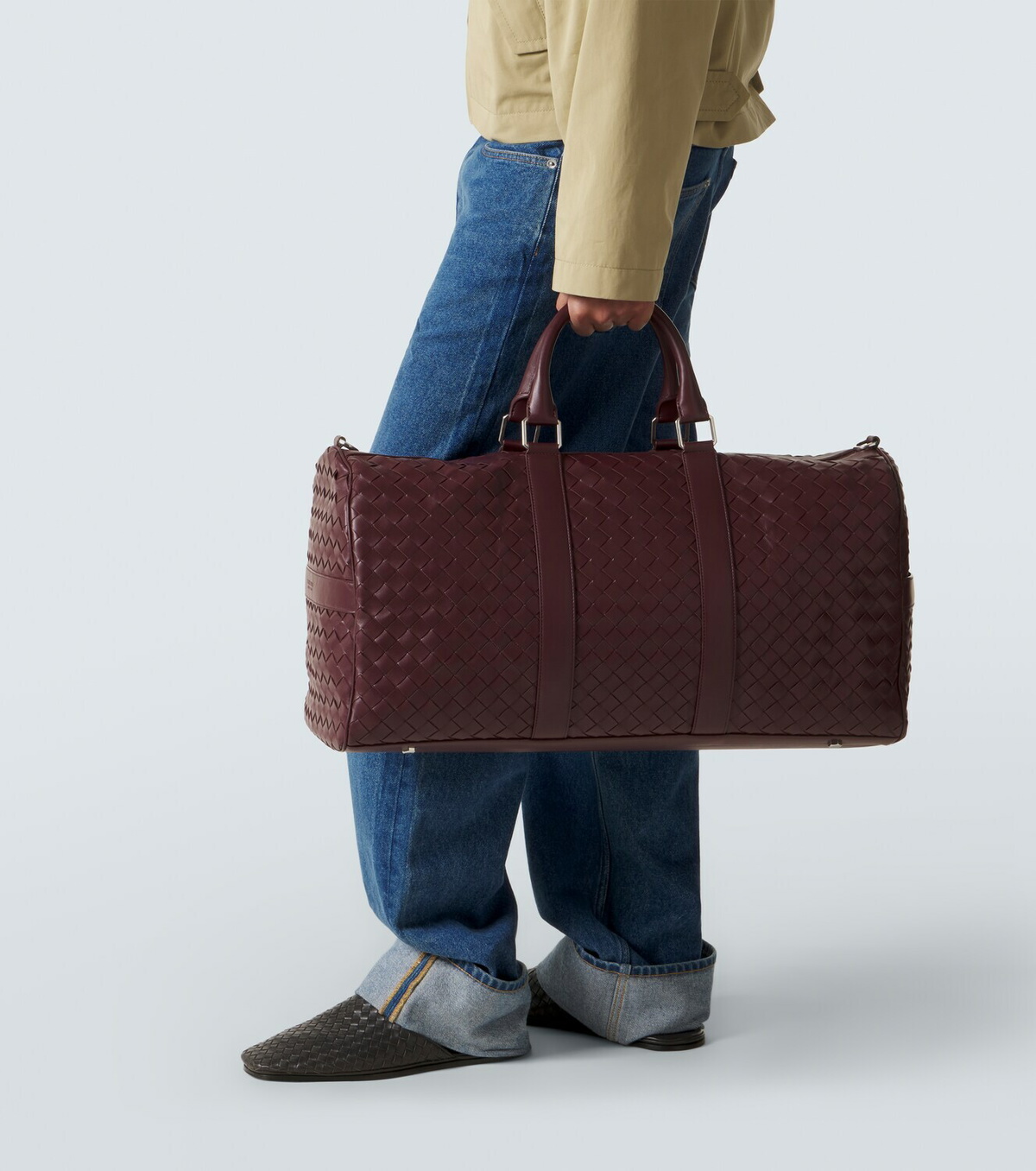 Bottega Veneta Intrecciato leather duffel bag