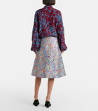 Dries Van Noten Brocade midi skirt