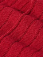 Anderson & Sheppard - Ribbed-Knit Socks - Red