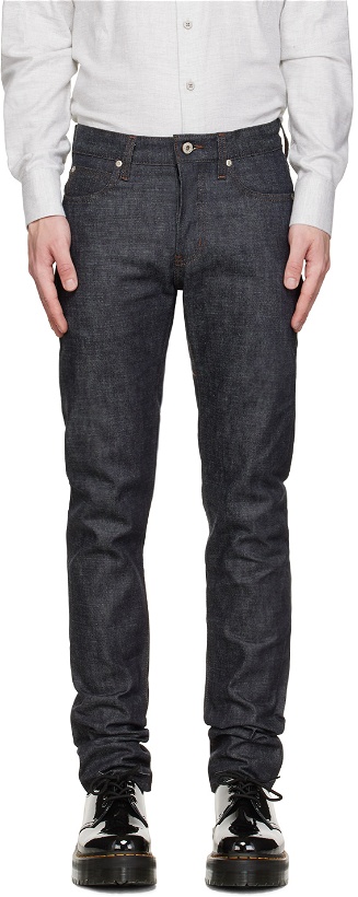 Photo: Naked & Famous Denim Navy Super Guy Scratch-N-Sniff Jeans