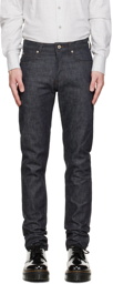 Naked & Famous Denim Navy Super Guy Scratch-N-Sniff Jeans