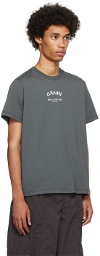 GANNI Gray 'Ganni' T-Shirt