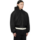Ksubi Black Sin City Plated Waxed Jacket
