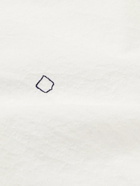 Massimo Alba - Noto2 Grandad-Collar Cotton and Linen-Blend Jacquard Shirt - White
