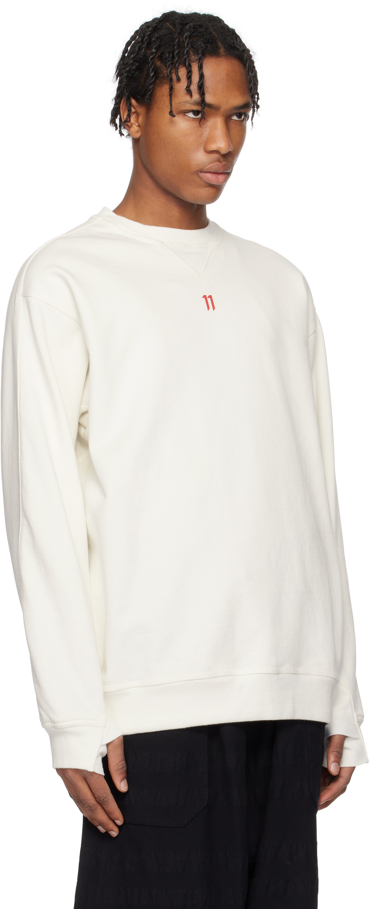 11 by Boris Bidjan Saberi Off-White CR4 Sweatshirt