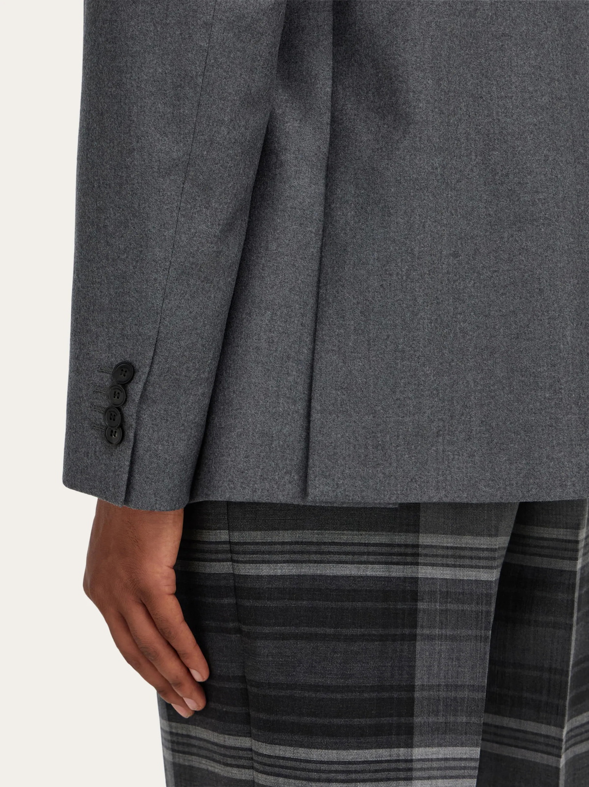 Ferragamo Mens Single breasted blazer in Grey