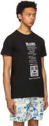 Bloke Black Silkscreen Printed Logo T-Shirt