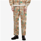 Acne Studios Men's Pila Camouflage Trousers in Orange/Green