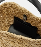 Toteme Belted Small raffia top-handle bag