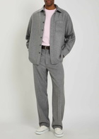 The Elder Statesman Straight-leg Wool-blend Trousers Grey