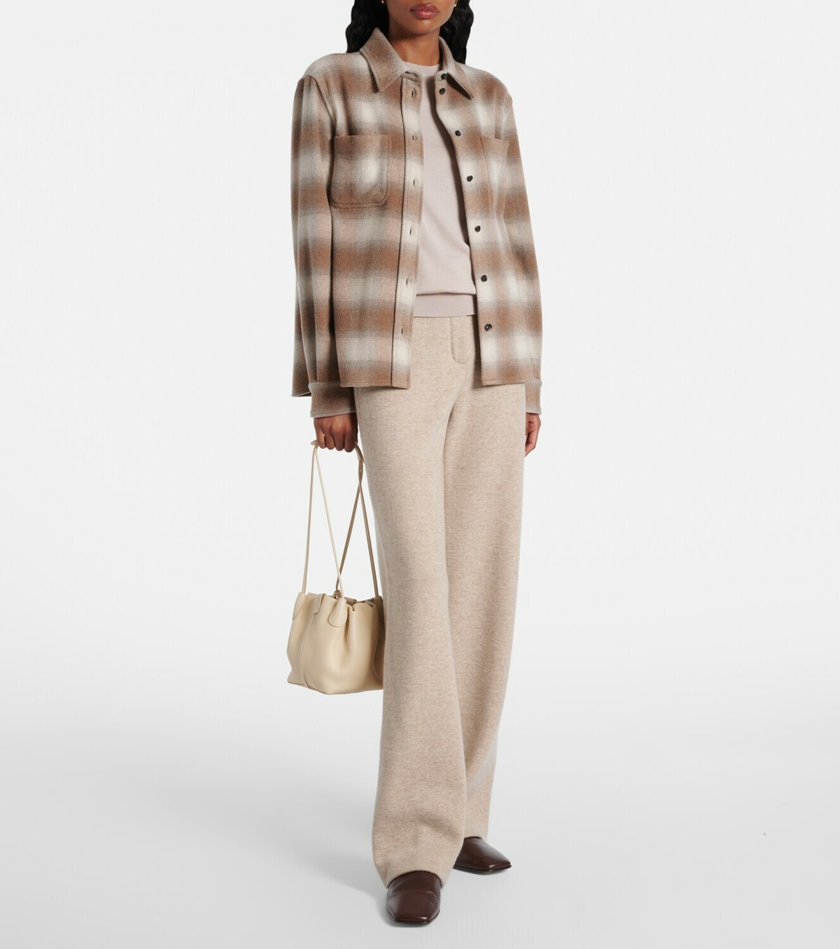 Loro Piana Robin cashmere-blend straight pants