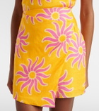 Cala de la Cruz Chemena printed linen miniskirt