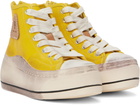 R13 Yellow Kurt High Top sneakers