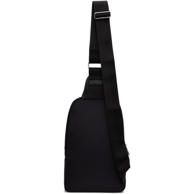 Kenzo Black Crew Logo Crossbody Backpack Kenzo