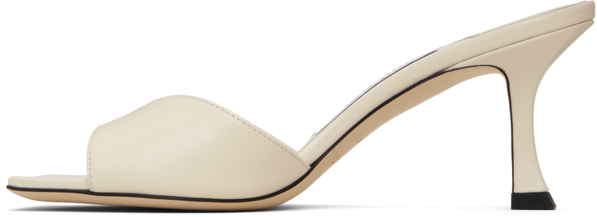 Jimmy Choo White Skye 70 Heeled Sandals