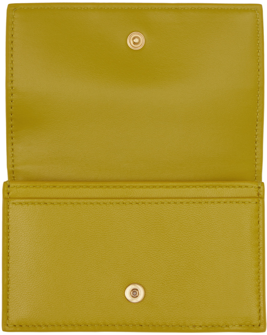 Bottega Yellow Business Card Holder Bottega