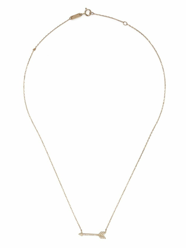 Photo: Adina Reyter 14K Yellow Gold Arrow Diamond Necklace