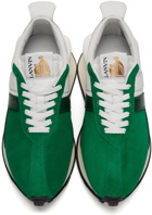 Lanvin Green Suede Bumpr Sneakers