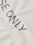 Balenciaga - Inside Out Oversized Distressed Logo-Print Cotton-Jersey T-Shirt - Neutrals