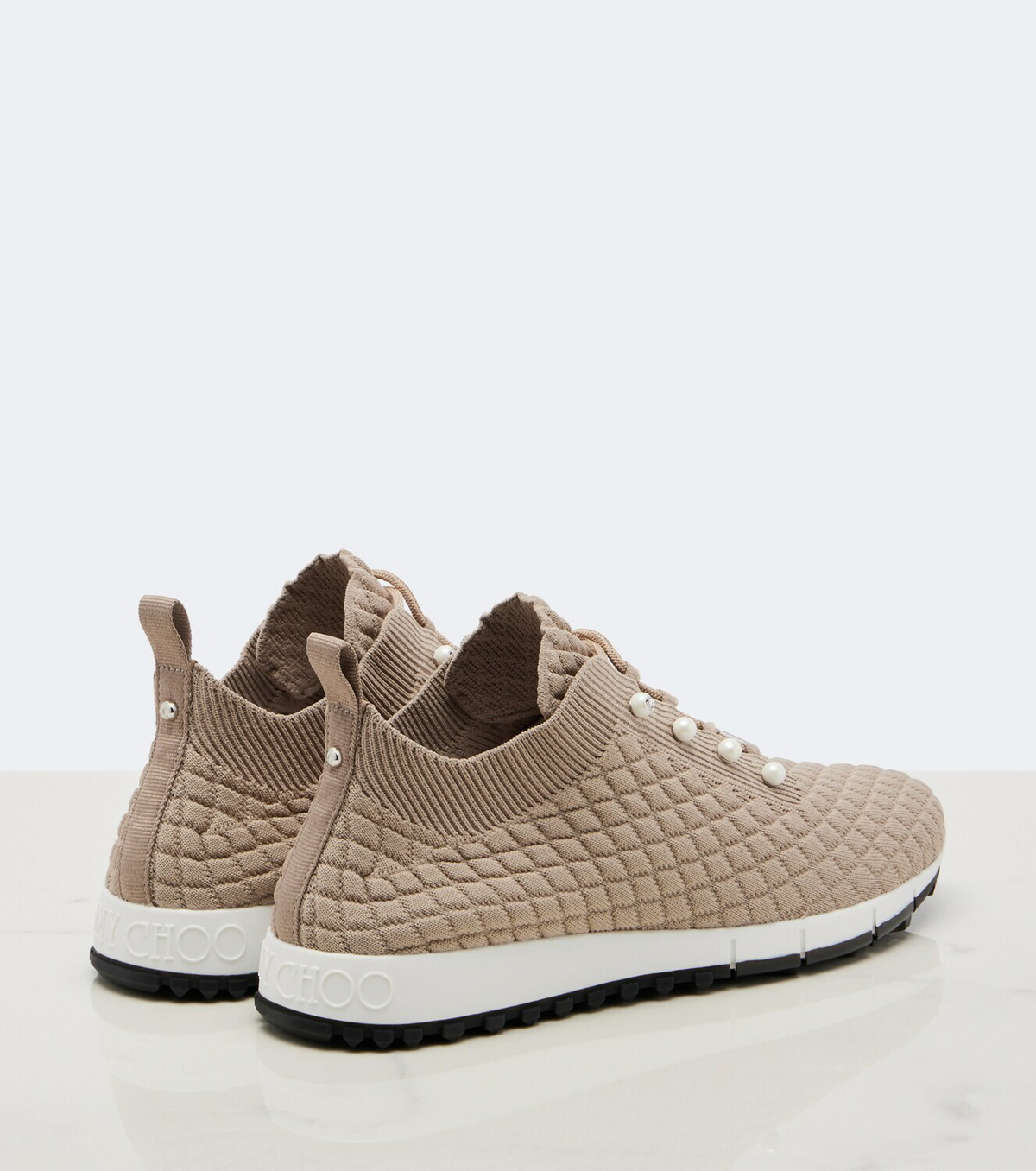 Jimmy Choo Veles faux pearls embellished sneakers
