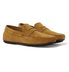 Tod's - City Gommino Suede Penny Loafers - Men - Tan