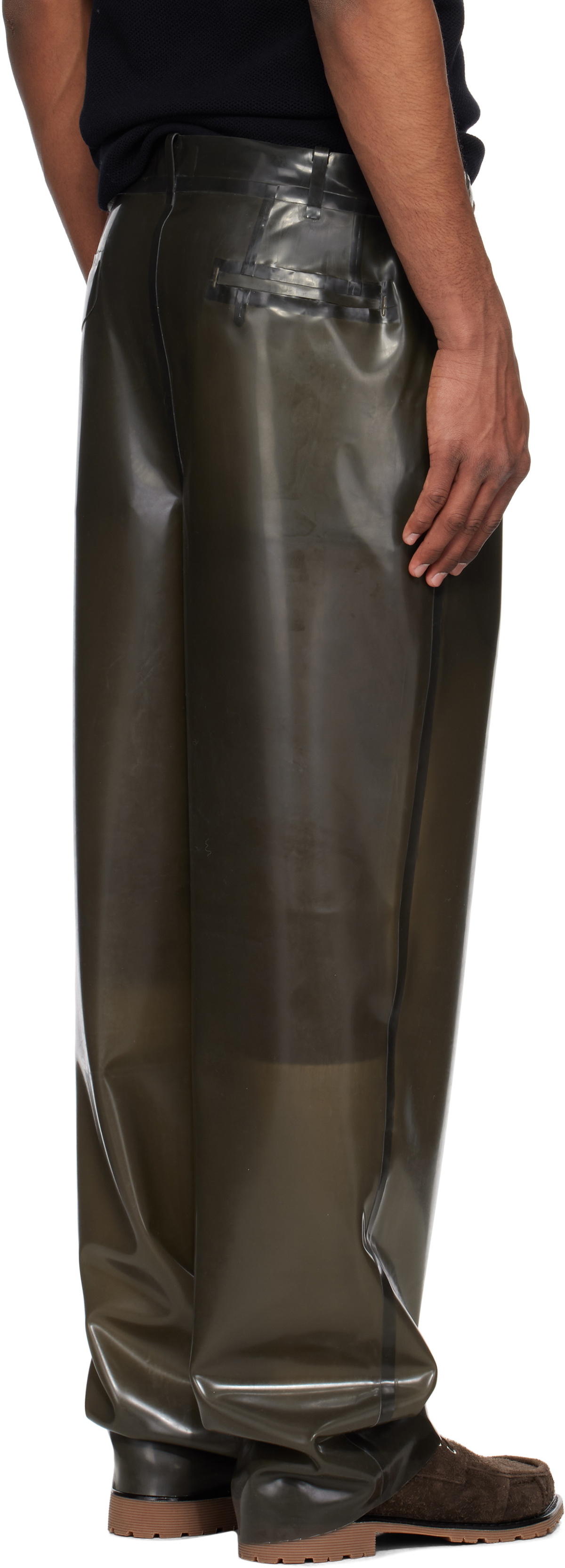 Magliano Gray Folsom Doppia Latex Trousers