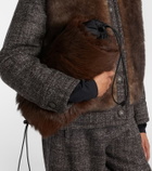 Moncler Shearling clutch