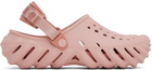 Crocs Pink Echo Clogs