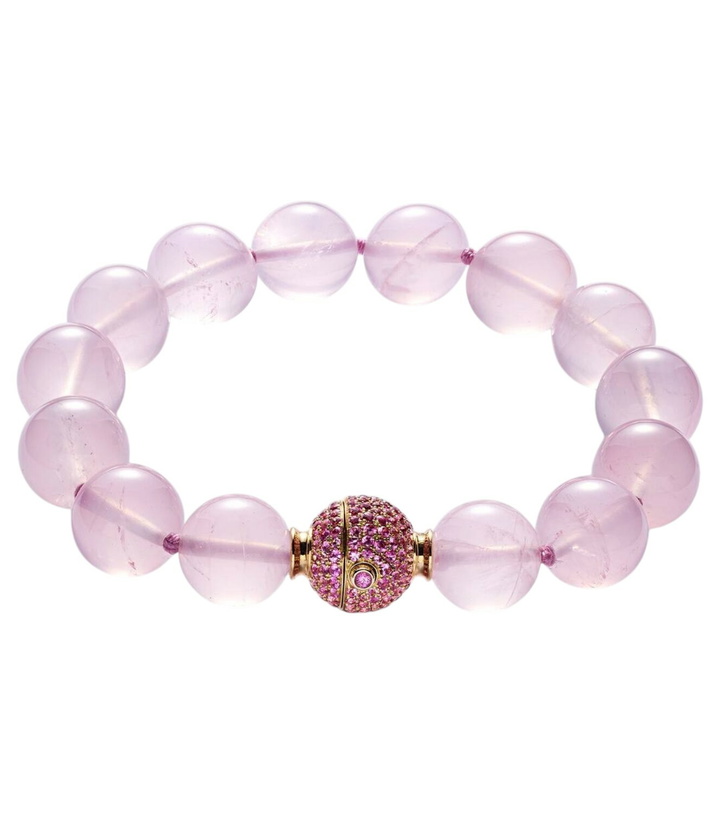 Photo: Octavia Elizabeth Orb 18kt gold bracelet with quartz and sapphires