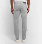 Hugo Boss - Light-Grey Slim-Fit Stretch-Cotton Trousers - Light gray