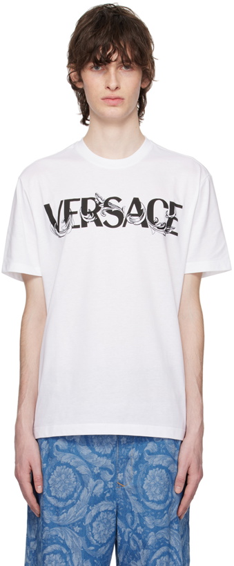 Photo: Versace White Barocco T-Shirt