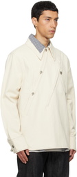 NULLUS Beige Overall Selvedge Denim Shirt