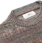 Mr P. - Space-Dyed Mélange Knitted Sweater - Men - Gray