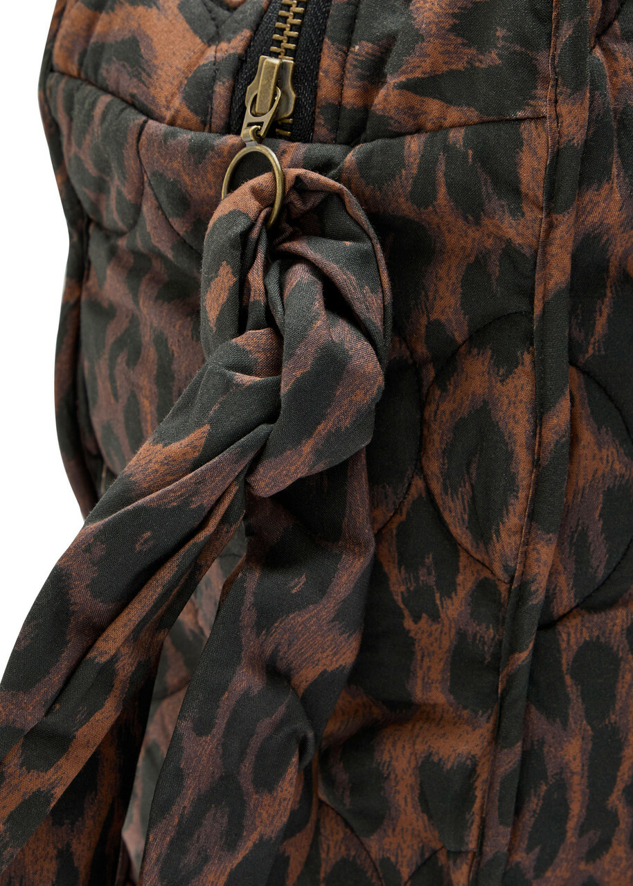 Damson Madder Quilted Leopard-print Cotton Tote - One Size