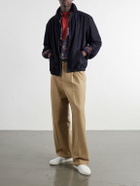 Polo Ralph Lauren - Logo-Embroidered Suede Jacket - Blue