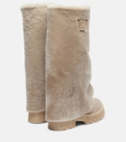Bogner Turin shearling and suede boots