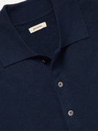 Bellerose - Dynol Slim-Fit Merino Wool Polo Shirt - Blue