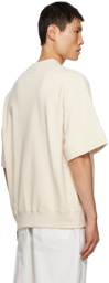 Jil Sander Beige Patch Sweatshirt